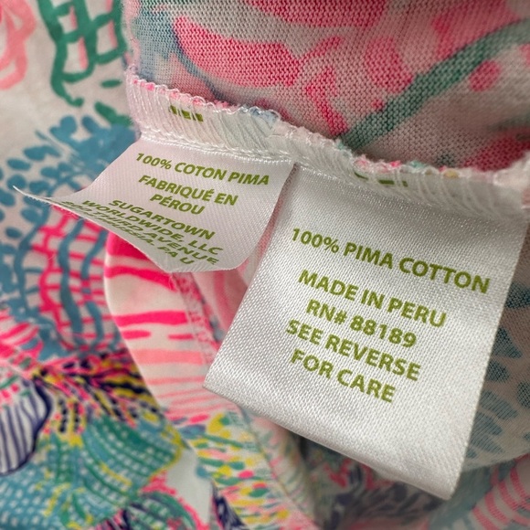 Lilly Pulitzer Ali Roar Of The Seas Pima Cotton Dress Large - Picture 4 of 5